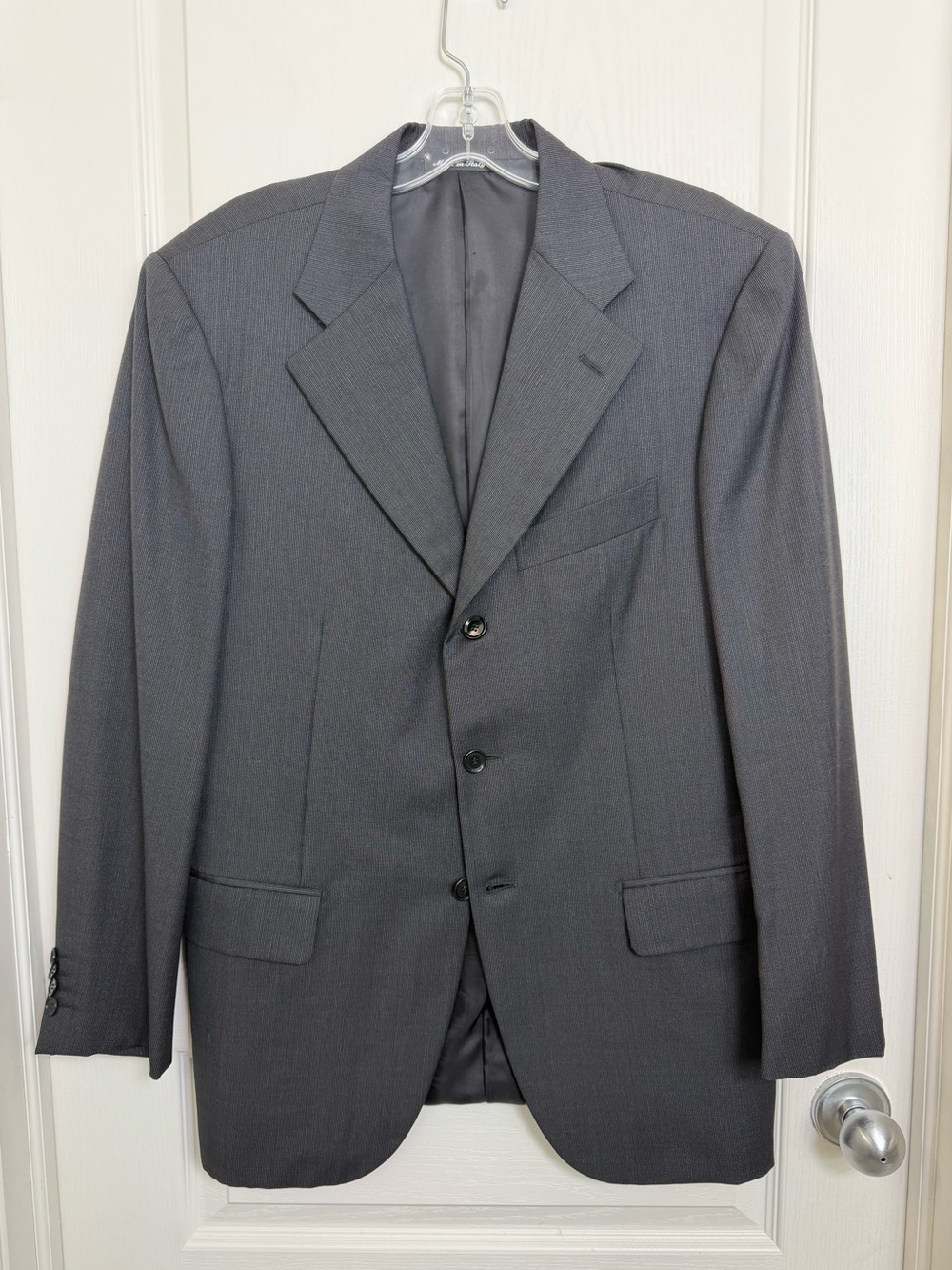Pal Zileri Three Button Wool Blazer Jacket Size EU 48 = 38R Grey - Picture 2 of 9